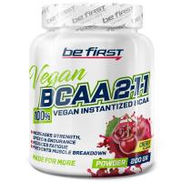 Be first Bcaa 2:1:1 Vegan powder (вегетарианские Бцаа) 200 гр вишня-ягоды-экзотик-цитрус