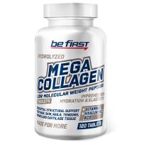 Be first Mega Collagen + hyaluronic acid + vitamin C (коллаген с витамином С и гиалуроновой кислотой) 120 таблеток