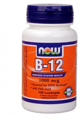 NOW B-12 1000мг 100tab. Витамин Б 12