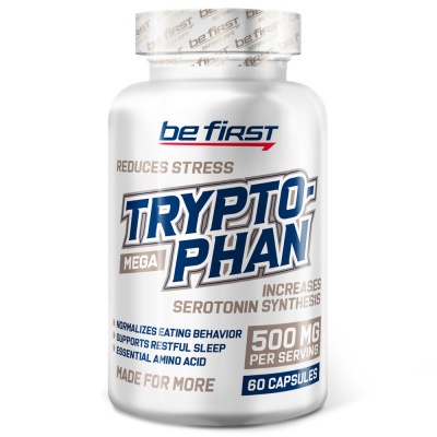 Be first L-Tryptophan Mega 500 mg (л-триптофан мега) 60 капсул