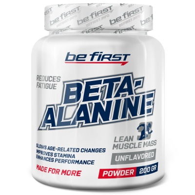 Be first Beta alanine powder 200 гр, без вкуса, бэта аланин
