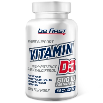 Be first Vitamin D3 600, 60капс - витамин Д3 