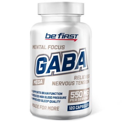 Be first GABA Mega 550mg Capsules 120 капсул Габа