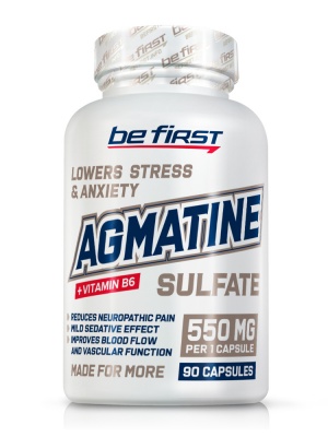 Be First Агматин / Agmatine Sulfate Capsules 550mg 90 cap