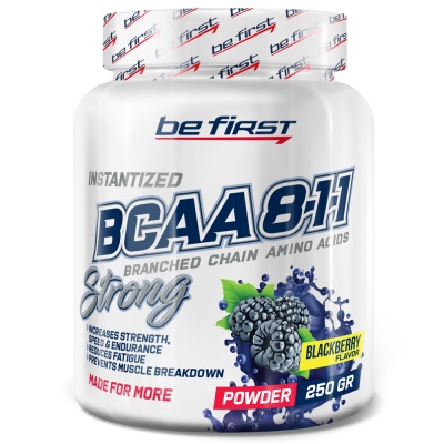 Be First BCAA  бцаа 8:1:1 Instantized powder 250 гр яблоко, ежевика, цитрусовый микс, вишня, ананас 