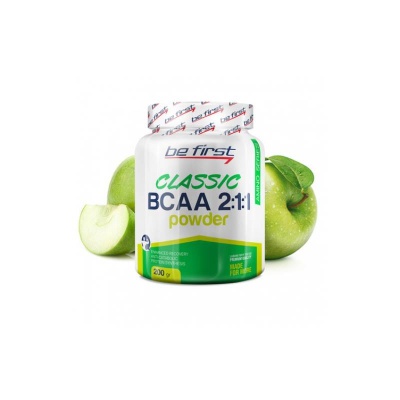 Be First BCAA  бцаа 2:1:1 CLASSIC powder 200 гр (апельсин-цитрус-экзотик-ананас-малина-яблоко)