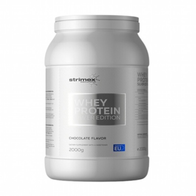Strimex Whey protein silver edition протеин 2000g (Ваниль, Шоколад с орехом)